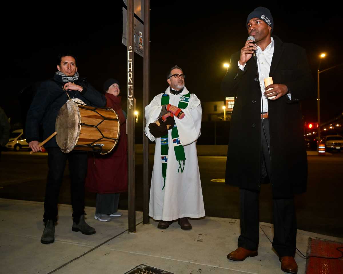 antonio delgado at MDC vigil for immigrant rights