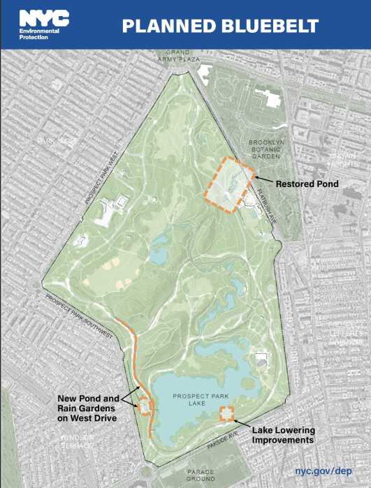 map of prospect park blue belt