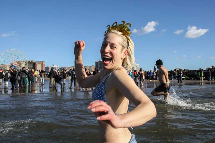 swimmer at polar plunge
