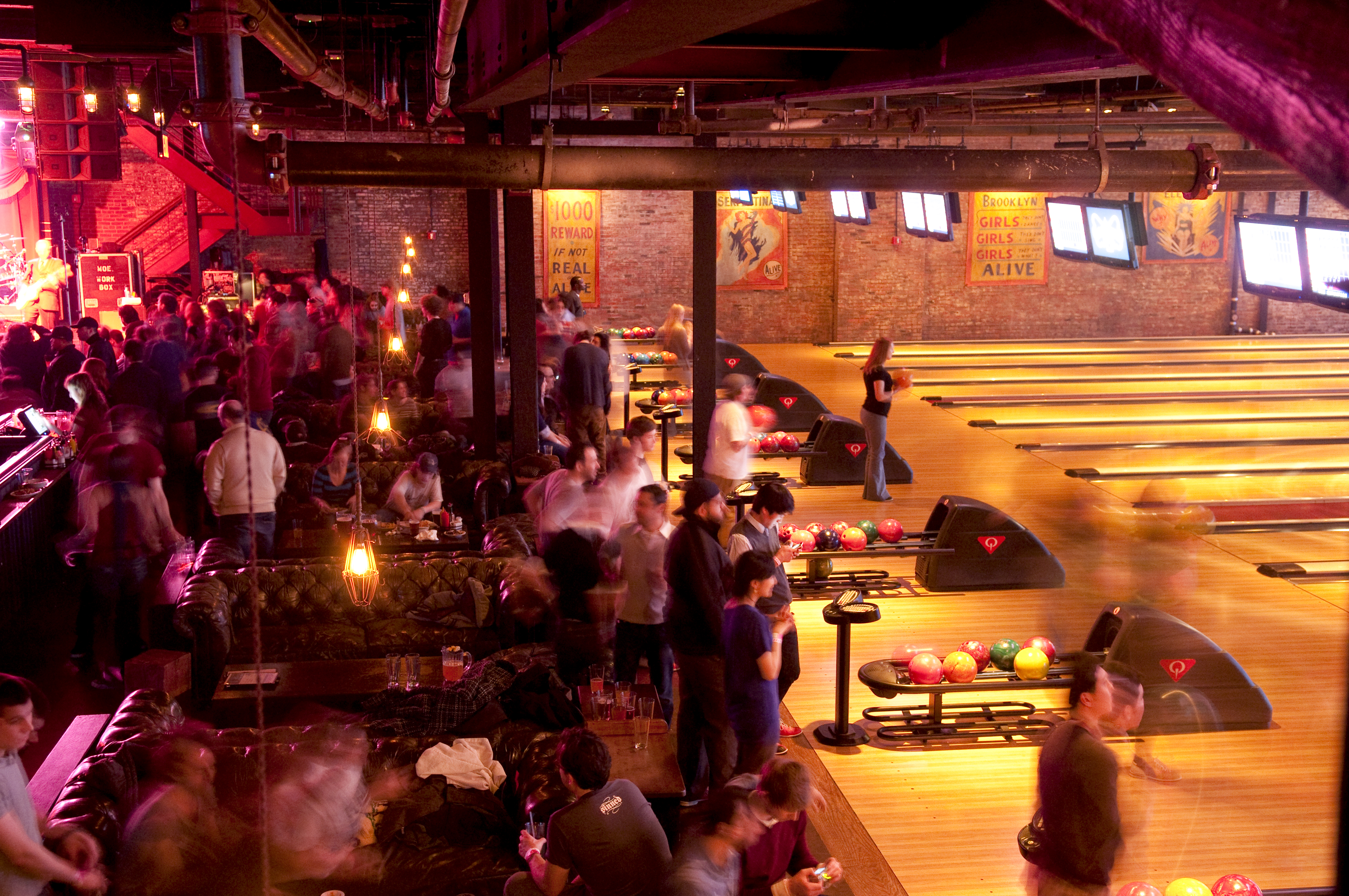 brooklyn bowl interior
