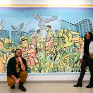 mural at woodhull medical center