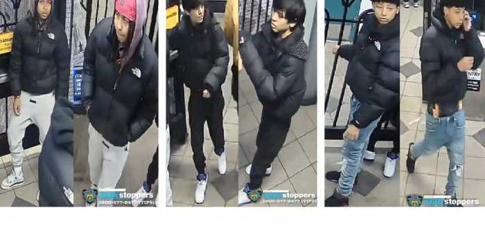 images of subway beating suspects