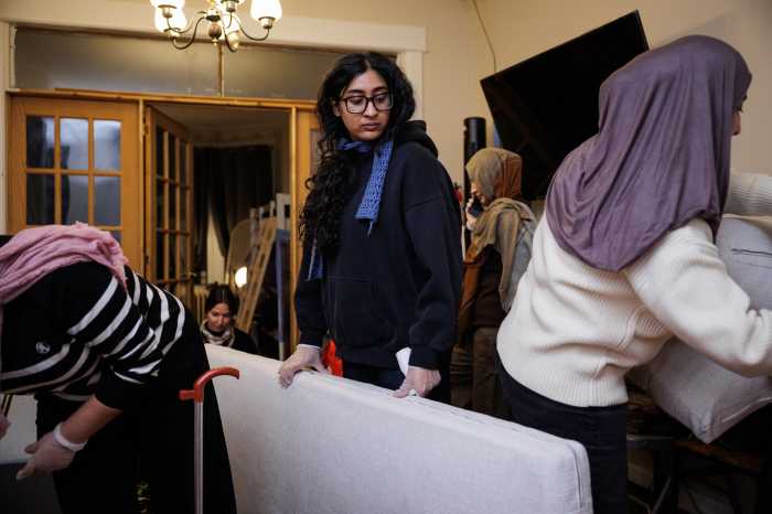 women's center helping in apartment