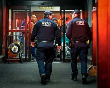 police at crime scene in brooklyn