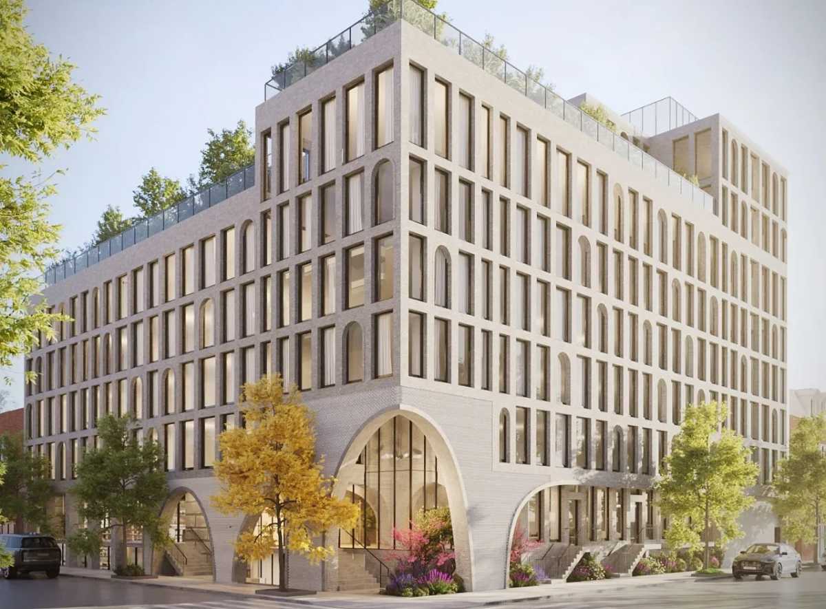 rendering of maison bond affordable housing in gowanus