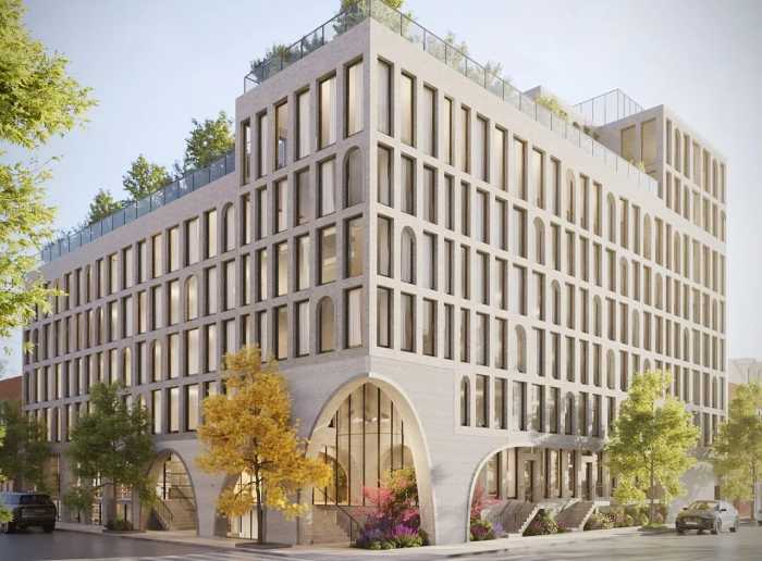 rendering of maison bond affordable housing in gowanus