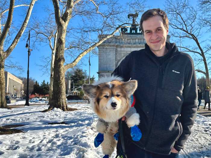 corgi henry with his parent