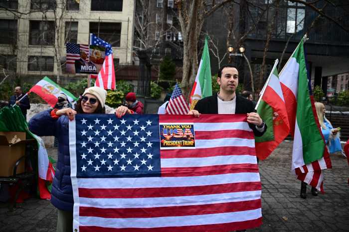 iran pro-strike march
