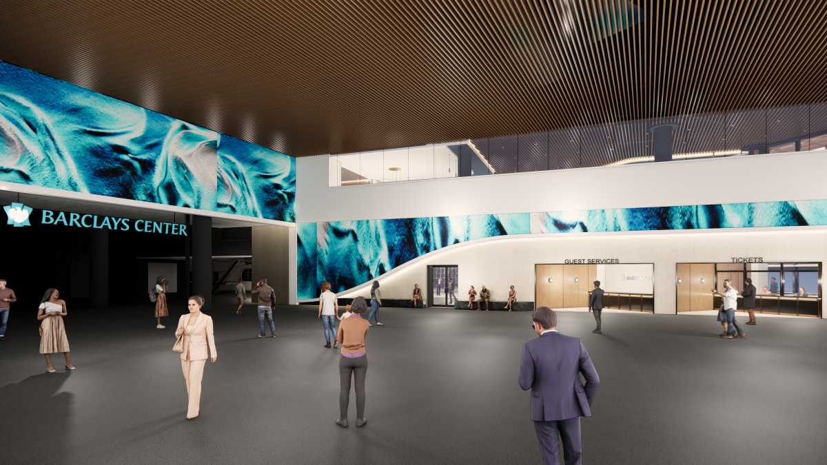 Barclays Center's $150M overhaul adds new atrium, AmEx lounge and public art installations * Brooklyn Paper