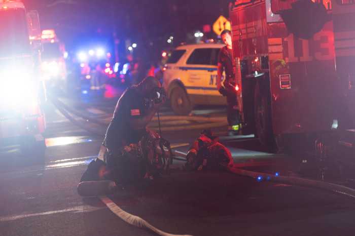 firefighter breathing with mask