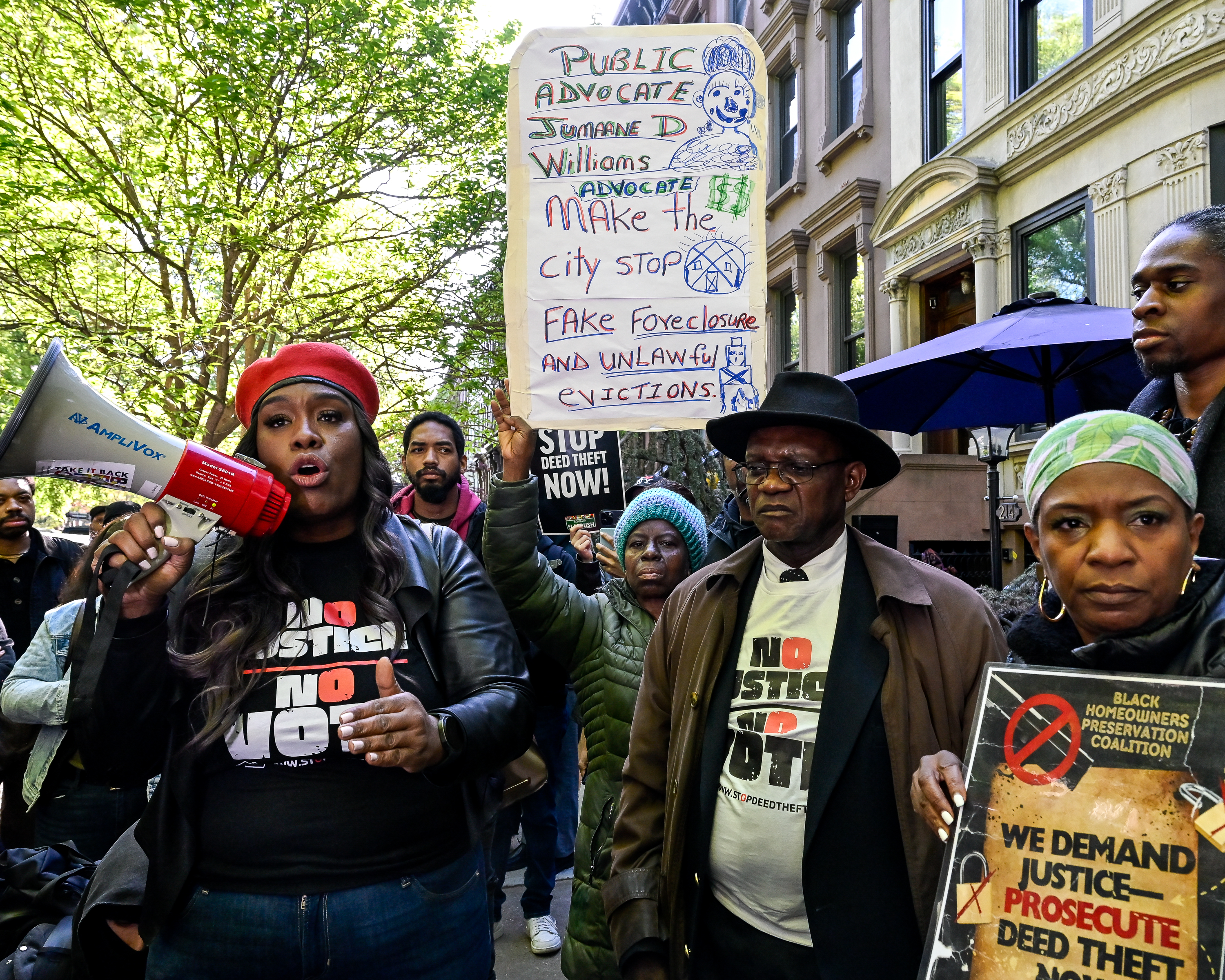 deed theft rally bed-stuy