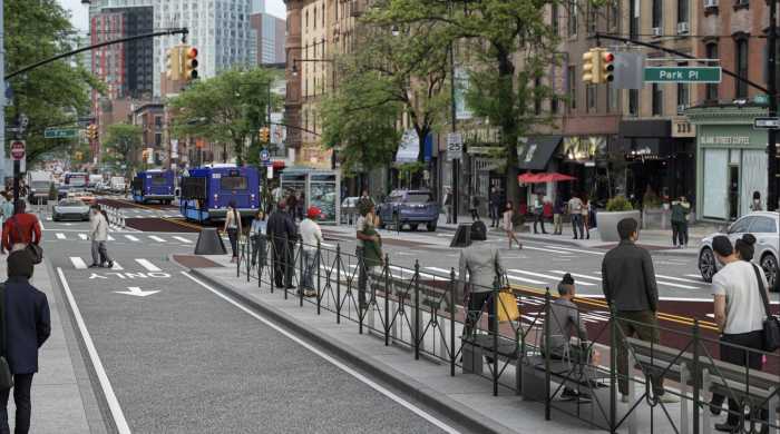 flatbush avenue bus lane