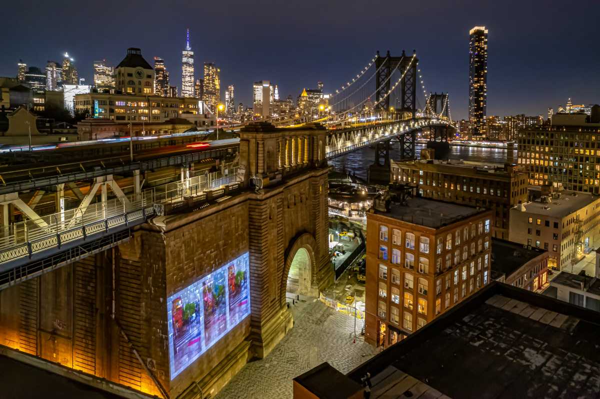 Interactive art after dark: Dumbo Projection Project volume 7 brings art to life beneath the BQE